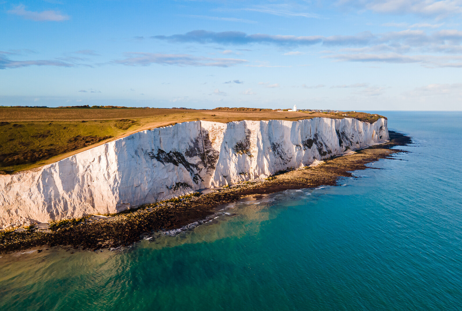 White Cliffs of Dover. Seven Sisters National park, East Sussex, England south coast.
